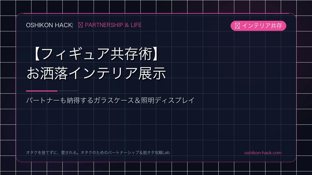 【フィギュア共存術】非オタ嫁・パートナーにも『お洒落なインテリア』に見せるガラスケース展示術